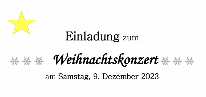 einladung weihnachtskonzert